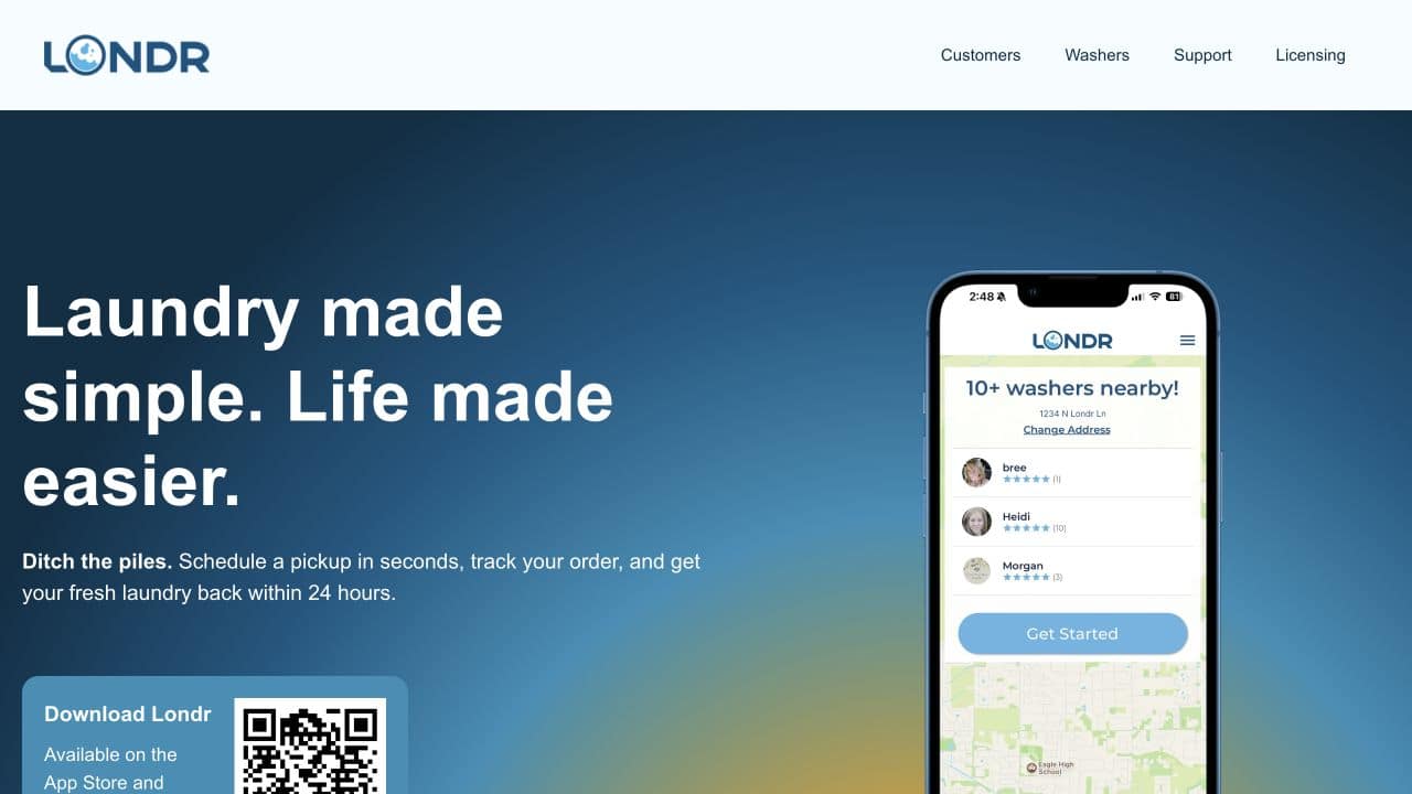 Обложка разбора: Londr: подписка на pickup laundry