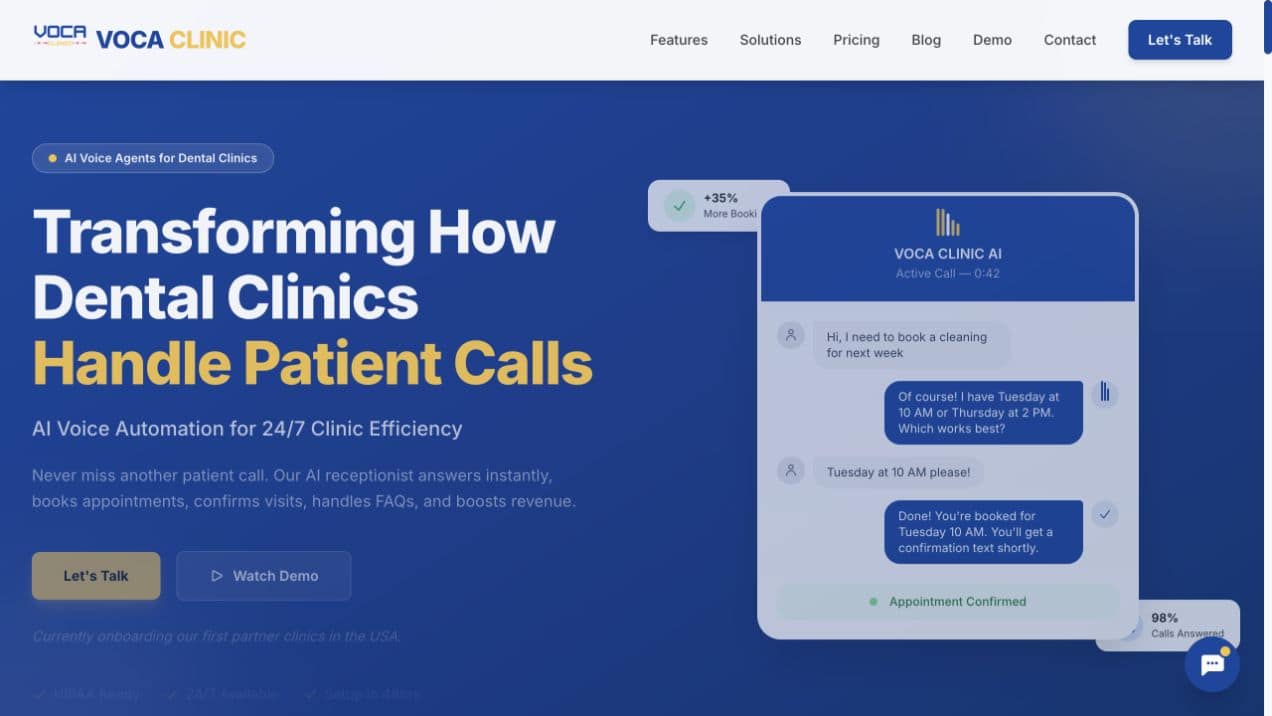 Обложка разбора: VOCA Clinic: AI-регистратор стоматологии